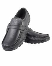 Shikhar Men's Black Loafers