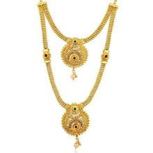 Sukkhi Cluster Gold Plated Necklace Set For Women