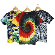 Combo Of 2 Cotton Tie Dye T-Shirt For Men-  Multicolored