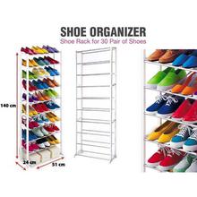 10 Tiered Shoe Rack Organizer (30 Pairs)