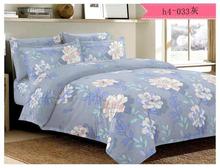 Light Grey Floral Printed Double Bed Set