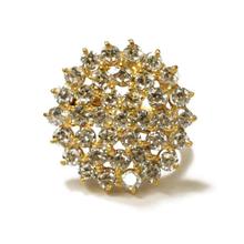 White Multi-Stone Embellished Ring For Women