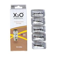 X2O Kronos Temperature Control Coil 5 Piece Set - Silver