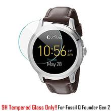 9H Tempered Glass Anti-Bump Scratch Resistant For Fossil Q Founder Gen 2