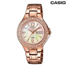 Casio Sheen Round Dial Analog Watch For Women -SHE-4800PG-9AUDR