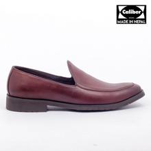 Caliber Shoes Coffee Slip On Formal Shoes For Men ( T 653 C)