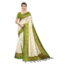 Anni Designer Women's Mysore Silk Printed Saree Border