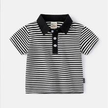 2Y-6Y Baby Boys Stripe Polo Summer Casual T-shirt