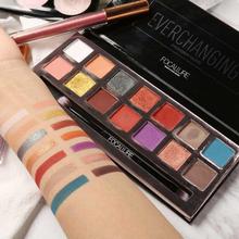 FOCALLURE 14 Colors Eye Shadow Palette Matte Glitter High