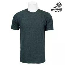 Round Neck Textured T-Shirt For Men- Greenish Grey