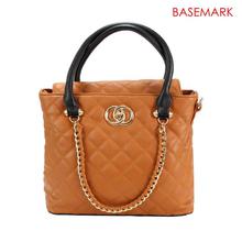 BASEMARK Brown Front Flap Lock Handbag For Women - 613