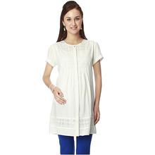 Nine Maternity Tunic In White-(TCACA16-5542)