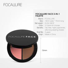FOCALLURE 3 Colors Shimmer Bronzers and Highlighters