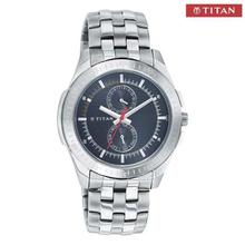 Titan 1587SM03 Octane Silver Strap Chronograph Watch for Men