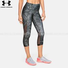 Under Armour Grey Heatgear Armour Capris Print For Women 1328992-012