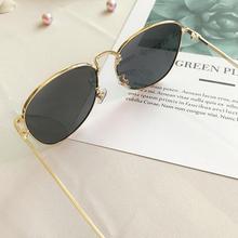 SALE-  Fashion Metal Frame Yellow Sunglasses Ocean Pilot Sunglasses