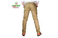 Virjeans Slim Fit Check Cotton Pant Skin-(VJC 691)