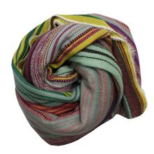 Multi Striped 100% Cashmere Shawl For Women