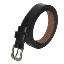 Black Solid Belt For Women