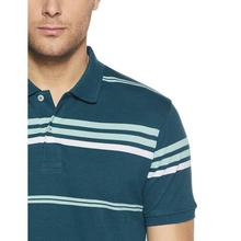 Get In Men's Striped Regular Fit Polo