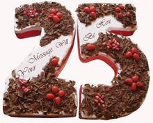 Black Forest Number Cake - Julie's Bakery