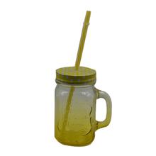 Mason Jar- Yellow- 1 pc