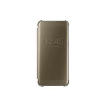 Samsung Galaxy S7 edge Case S-View Clear Flip Cover - Gold