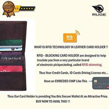 Ruge Genuine Leather RFID Blocking Credit Card Holder case