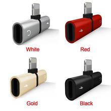 Connector Splitter Charger Audio Headphone Adapter