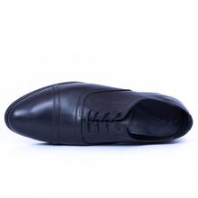 Caliber Shoes Black Lace-Up Formal Shoes For Men - ( P 518 C )