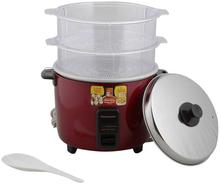 Panasonic Maroon Rice Cooker SR-WA22H-SS, 2.2Ltrs