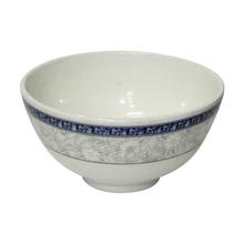 White/Blue Melamine Floral Bowl - Small