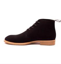 Caliber Shoes Suede Black Lace Up Lifestyle Boots For Men - ( CS634SR)