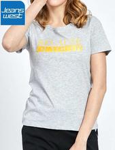 JeansWest  Light Gray T-shirt For Women