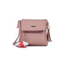 GLOSSY PU Sling Bag For Women - Pink