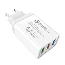 18W 3 holes USB Charger Adapter Quick Charge 3.0/2.0 Fast