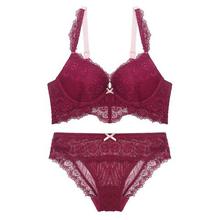 Lace sexy bra _ lace sexy bra thick lingerie set bra