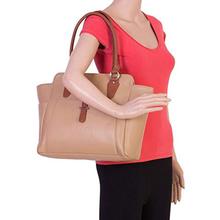 ADISA AD1011 beige women handbag and sling bag combo
