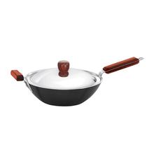 Hawkins Futura Stir-Fry Pan With Stainless Steel Lid, (Non-stick)- 3 L/28 cm