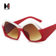 SHAUNA Double Colors Oversize Women Sunglasses Fashion