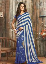 DESIGNER SAREES S16114- Georgette - Royal Blue