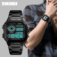 SKMEI 1335 Double Time Digital Chronograph Watch for Men - Black