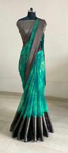 Net Georgette Saree Work  with satin border