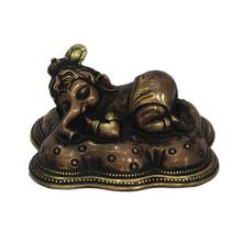 Golden Brass Sleeping Baby Ganesh Statue