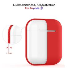 Earphone Case For Apple AirPods 2 Silicone Cover Wireless Bluetooth Headphone Air Pods Pouch Protective For AirPod Silm Case