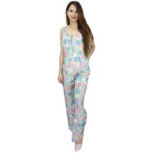 Multicolored Front Buttoned Jumpsuit For Women