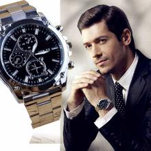 FashionieStore Men's wristwatch Business About Men Stainless Steel Band Machinery Sport Quartz Watch