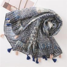 Korean Style Sun Protection Premium Printed Scarves For