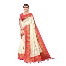 Anni Designer Women's Mysore Silk Printed Saree Border