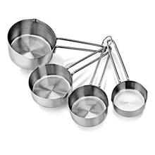 Taluka Stainless Steel Measuring Cup, Silver, Set of 4